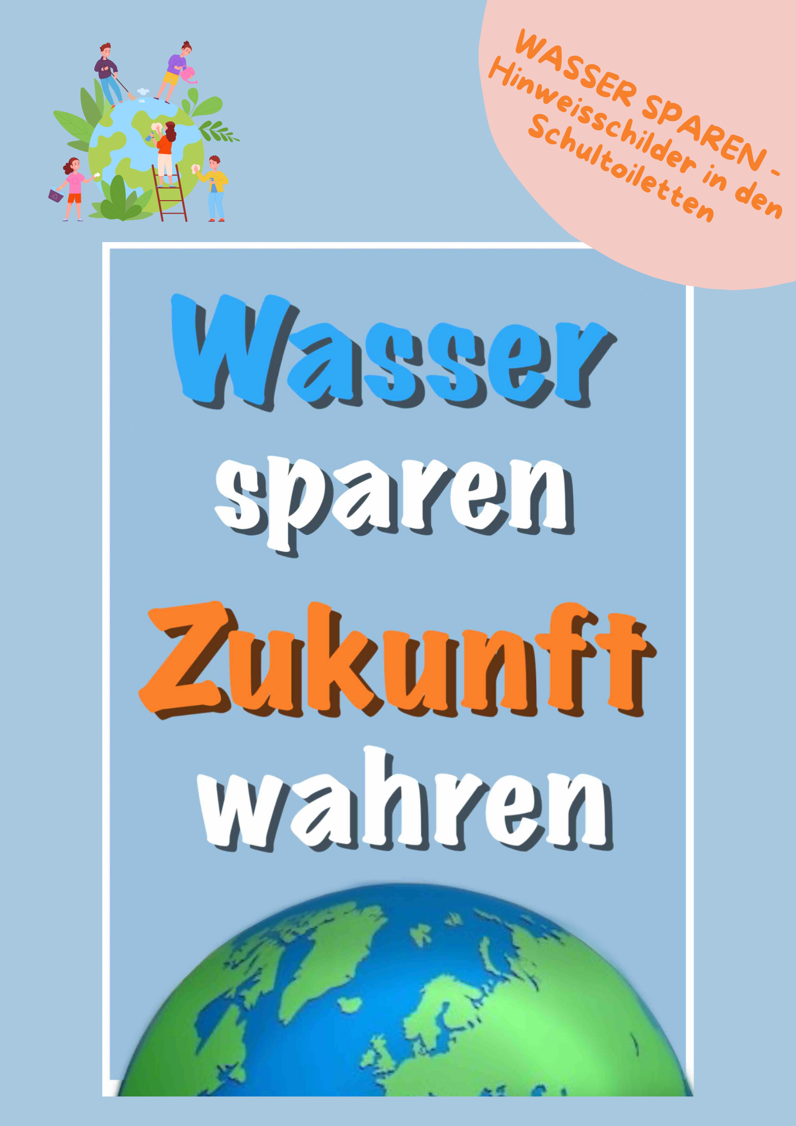 Hinweisschilder in den Schultoiletten Image