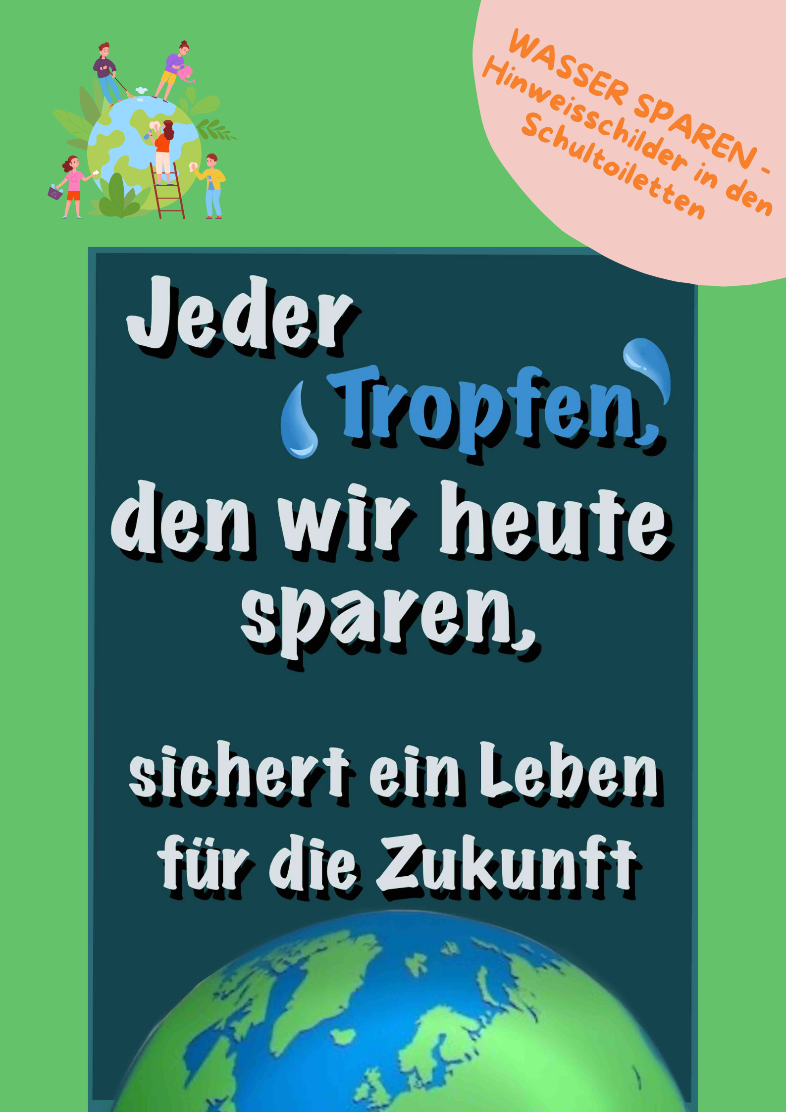 Hinweisschilder in den Schultoiletten Image